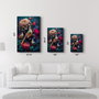 Wallity SPR-1310 Pintura Decorativa de Vidrio Templado Multicolor 46 x 72 cm